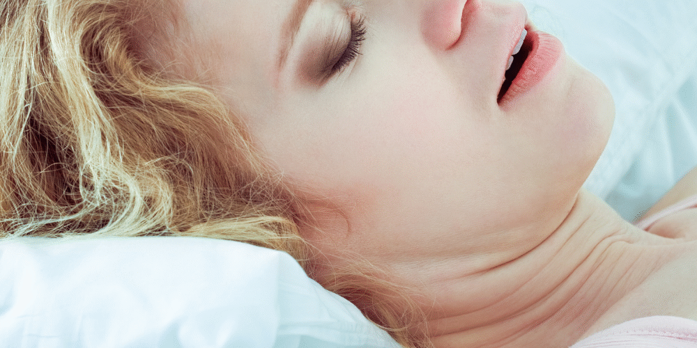 snoring and Menopause woman snoring