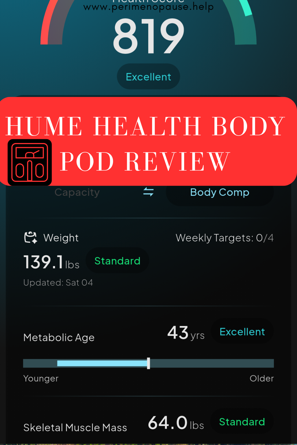Hume health body pod review; HUME HEALTH APP
